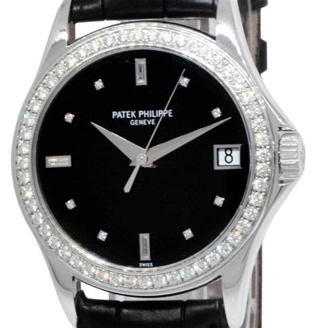 Patek Philippe Calatrava White Gold Diamond Mens Watch 5108G